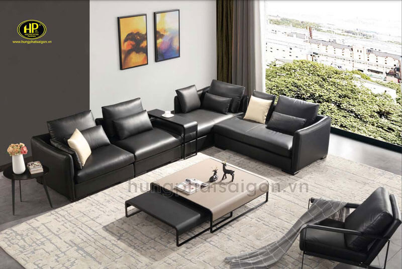 sofa đen cao cấp td-f8829