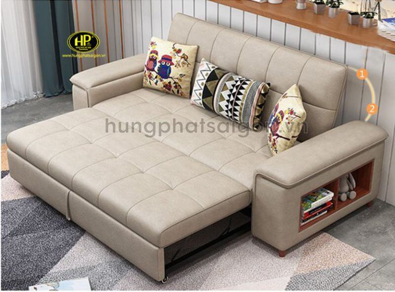 sofa giường thông minh bằng da gk-05