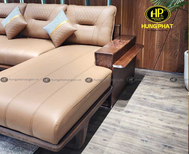 Sofa gỗ góc L phòng khách HS-994A