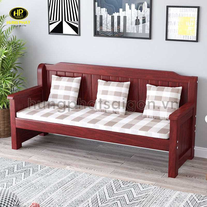 Sofa gỗ lim tối giản