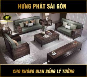sofa gỗ mun phòng khách cao cấp nhập khẩu H903