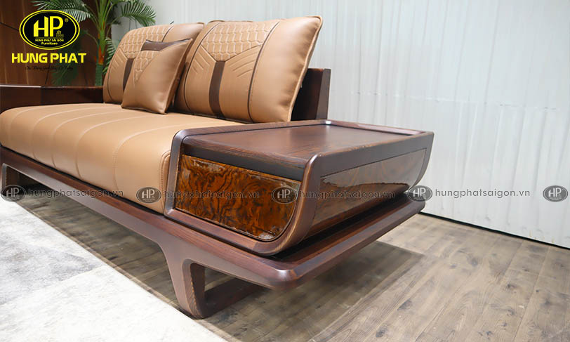 sofa gỗ sồi phòng khách hiện đại HS-994C