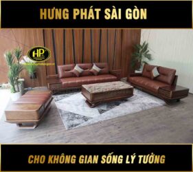 ghế sofa gỗ sồi HS-991C