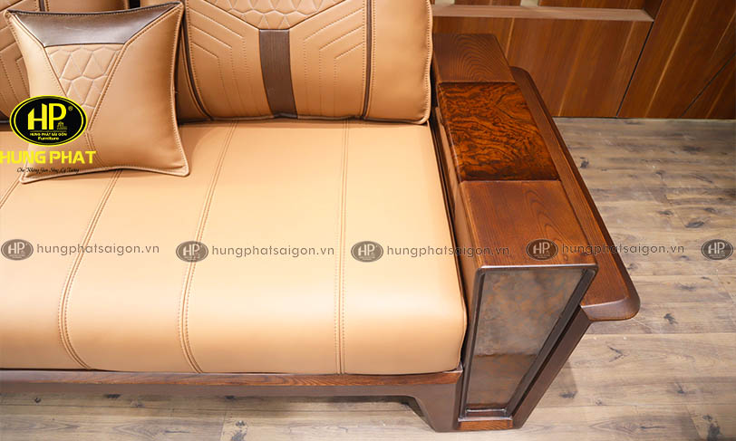 sofa gỗ sồi phòng khách lớn HS-994C