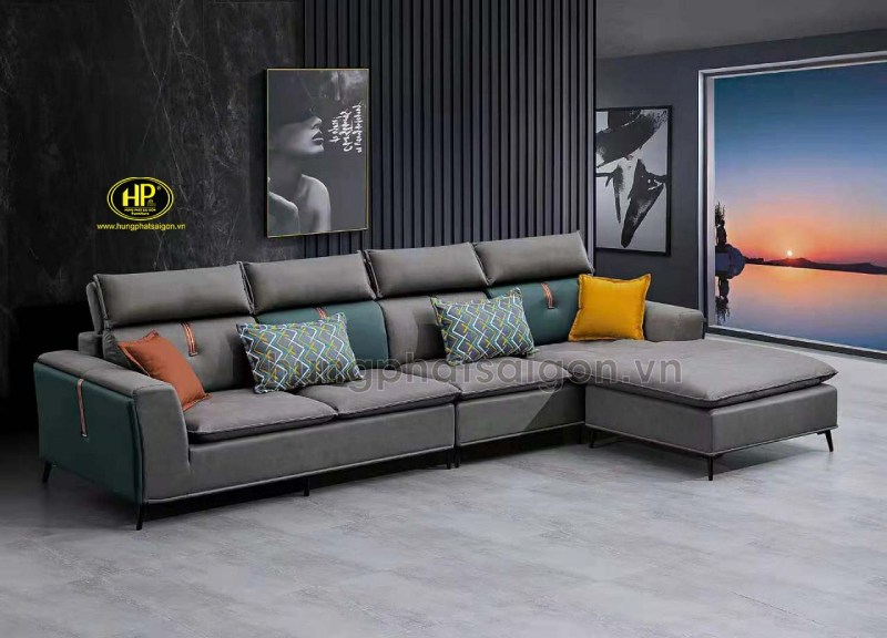 sofa màu xám nỉ hiện đại td-2151