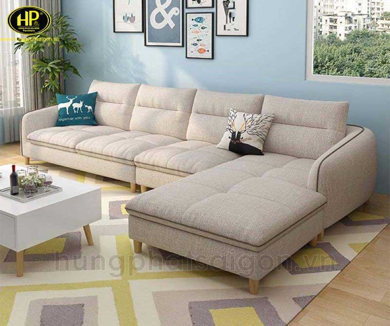 Sofa trắng góc hiện đại H-280