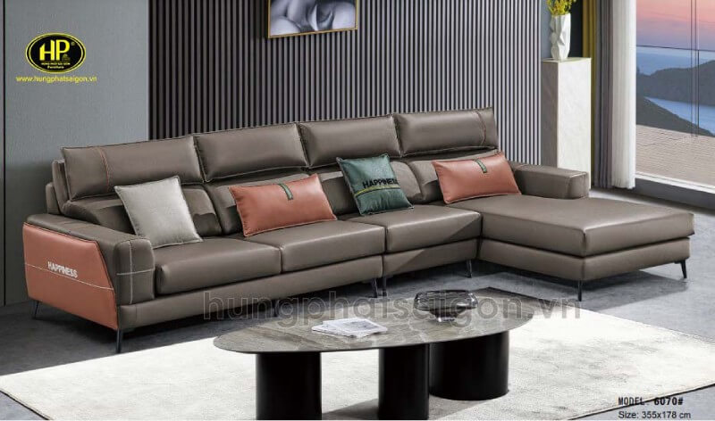 sofa vải nĩ hiện đại nhập khẩu TD-6070
