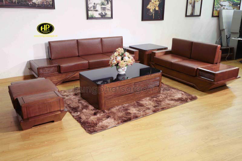 Sofa văng gỗ hiện đại hs-15a