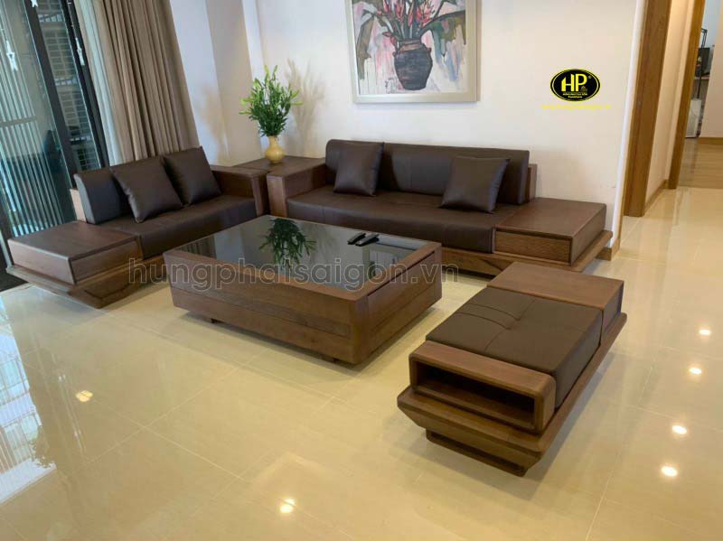 Sofa văng gỗ sồi nga hs-15