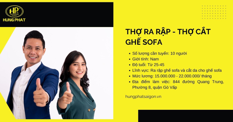 thợ ra rập - thợ cắt ghế sofa