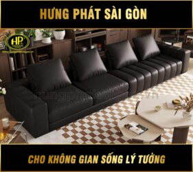 ghế sofa băng hàn quốc màu đen HD-107