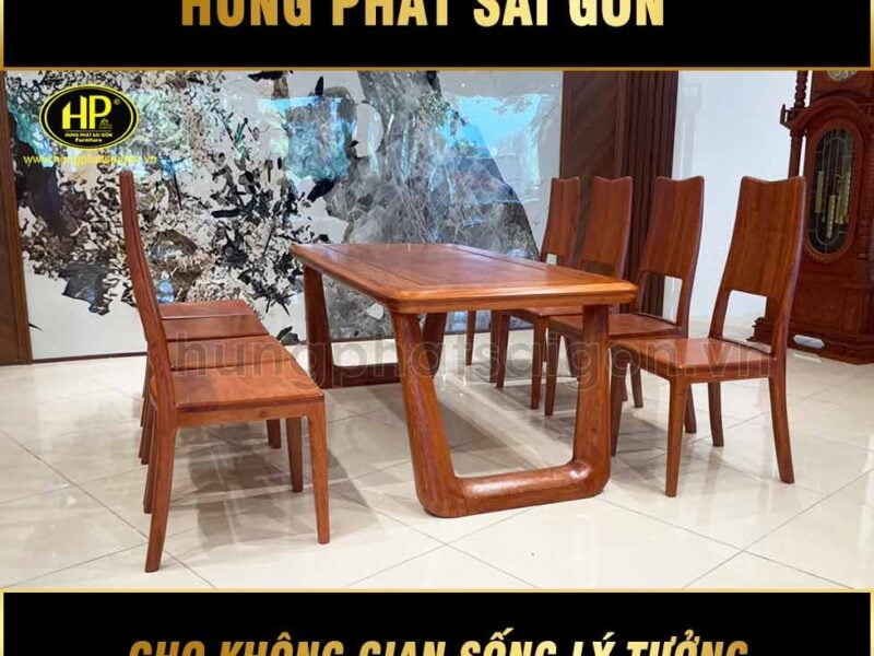 bộ bàn ghế gỗ phòng bếp BAH-V8