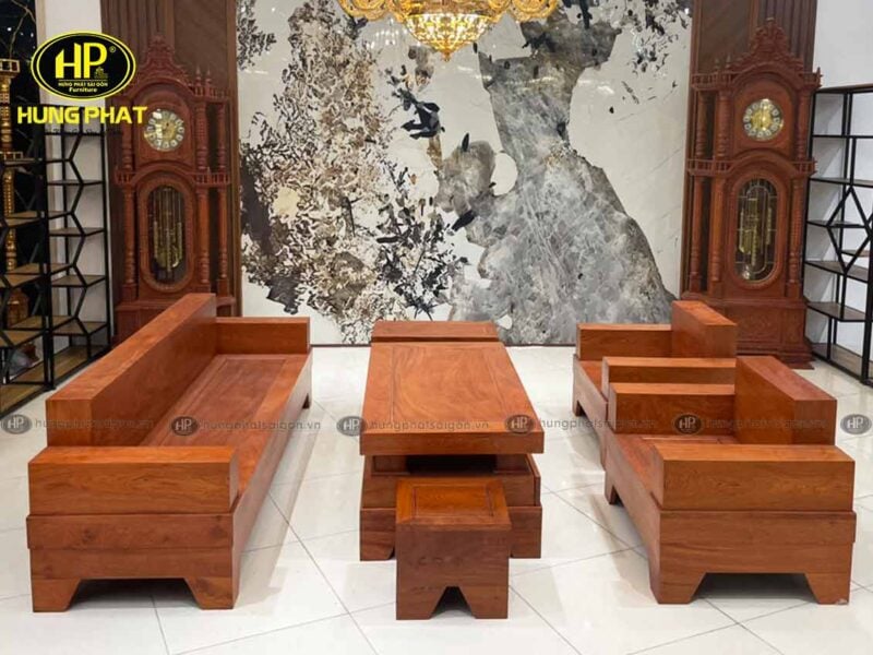 Bộ sofa đối đóng hộp gỗ DH-01