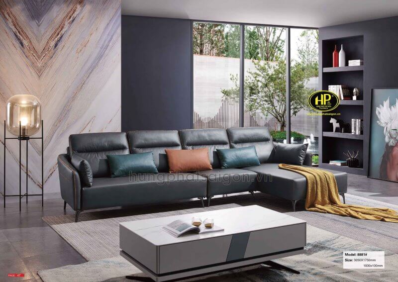 cách bố trí sofa phong cách hiện đại