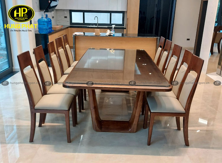bộ bàn ghế ăn gỗ sồi phòng bếp TM-21