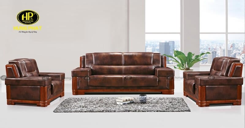 ghế sofa da 2m2 h-32