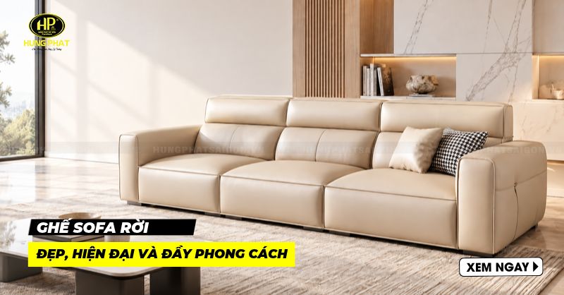 35 mẫu ghế sofa rời đẹp, hiện đại và đầy phong cách ai cũng thích
