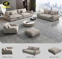 sofa vải phòng khách đẹp H-95