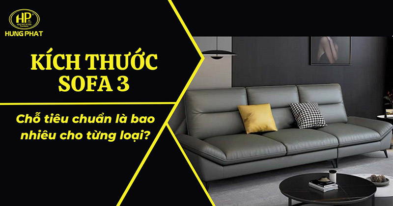 Kích thước sofa 3 chỗ