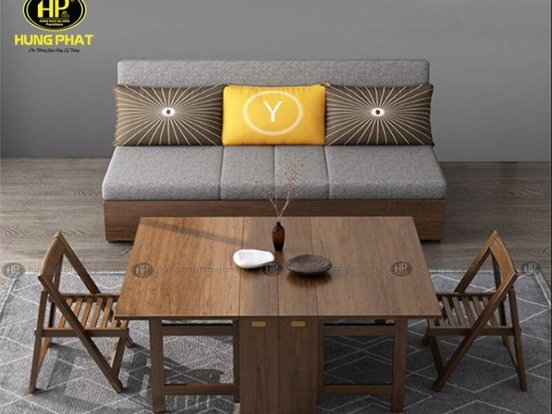 sofa giường gỗ đa năng 6 trong 1 GK-980