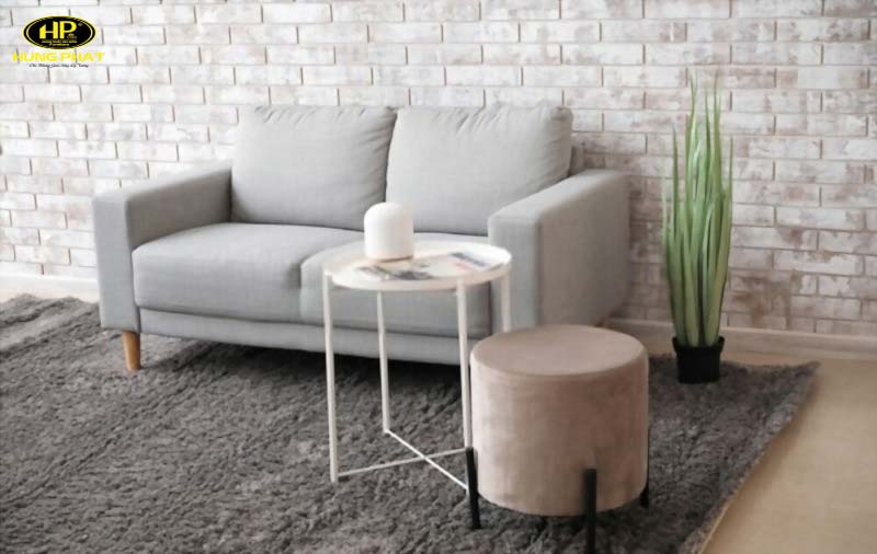 Sofa đôn tròn chân bẹt