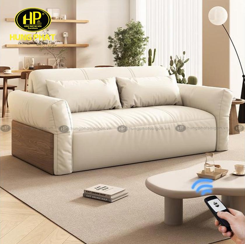 Ghế sofa giường vải chỉnh điện cao cấp GD-32