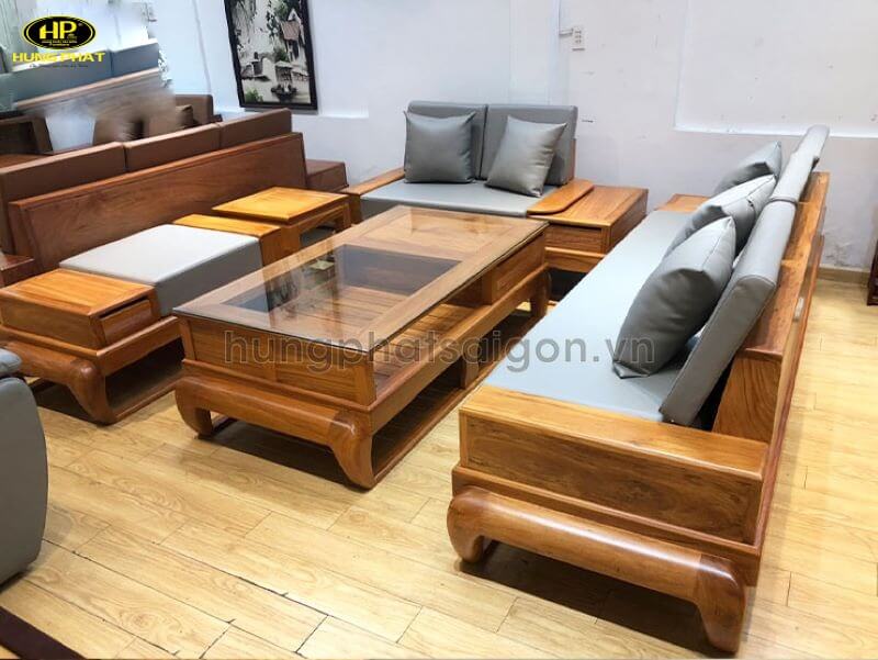 sofa gỗ xịn hg46d