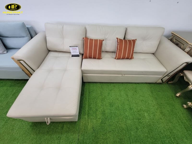 sofa góc da hiện đại tl155