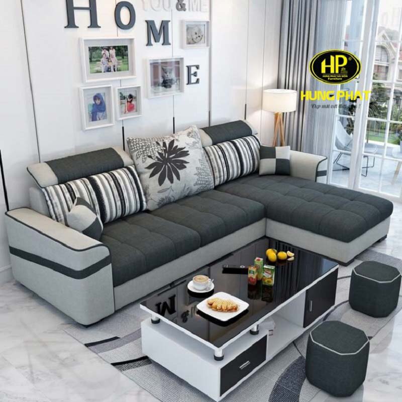 Sofa góc vải bố H-520