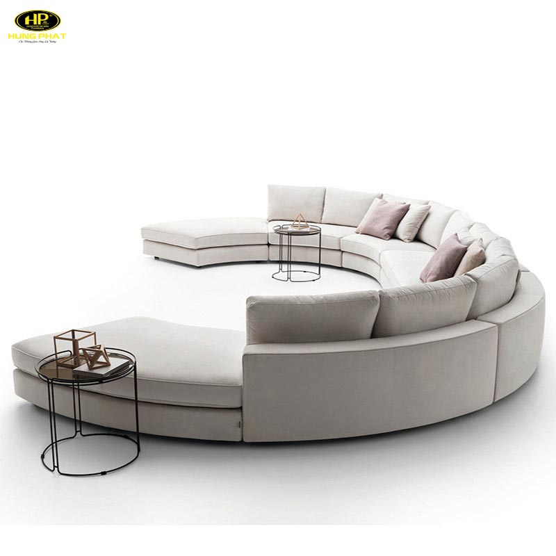 Sofa hình vòng cung lớn, hiện đại