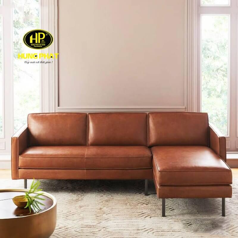 sofa nhà ống da đơn giản h67