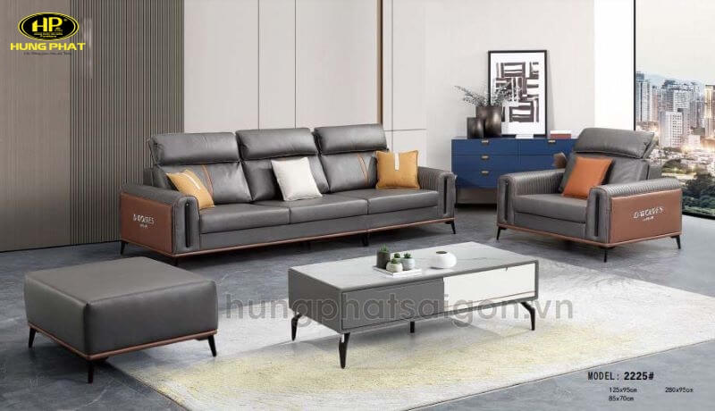 sofa văng da nỉ cao cấp td2225