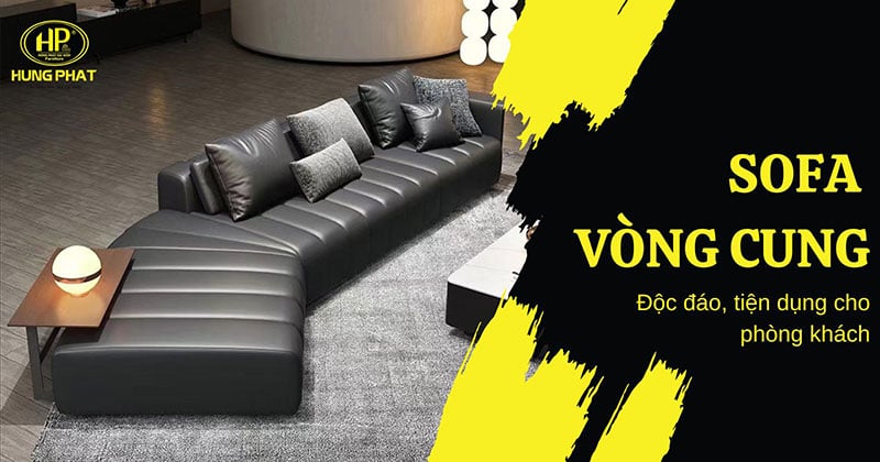 42 mẫu ghế sofa vòng cung độc đáo, tiện dụng cho phòng khách