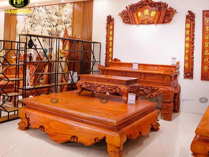 sập gỗ hương đá SNH-01
