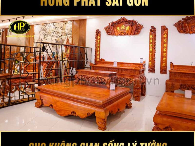 sập gỗ hương đá vân đẹp SNH-01
