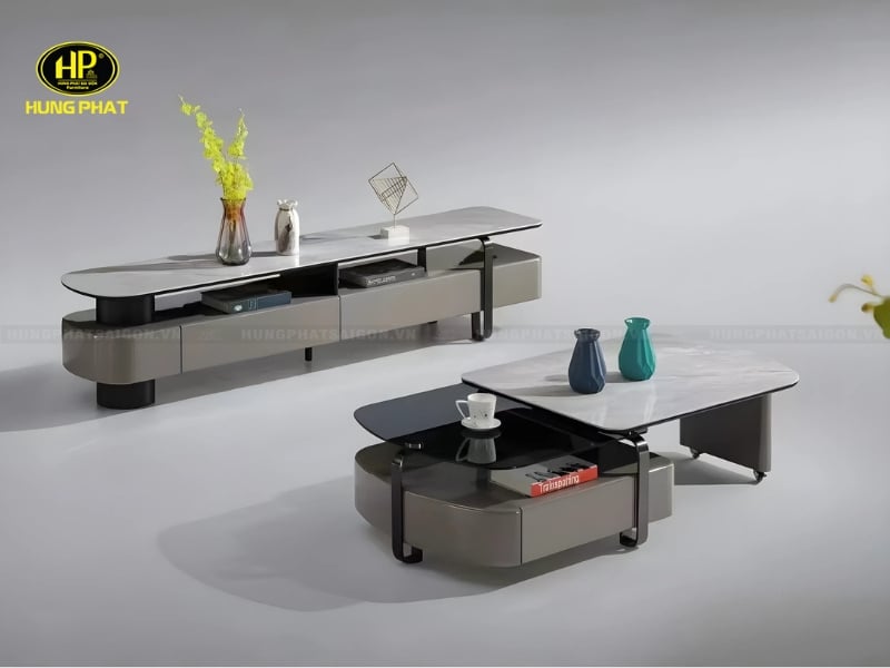 bàn trà đôi phòng khách hiện đại bt-2279