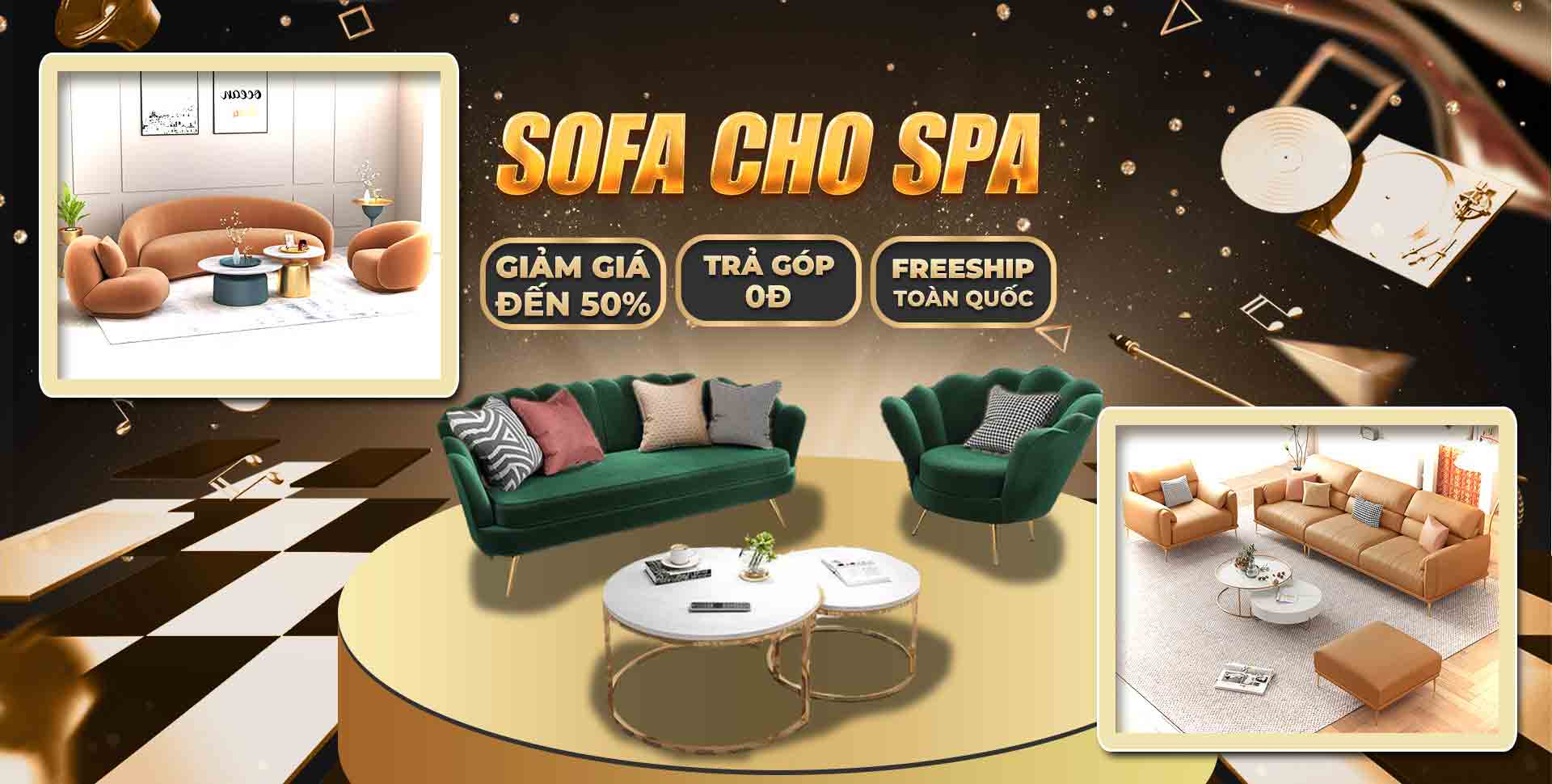bộ ghế sofa spa