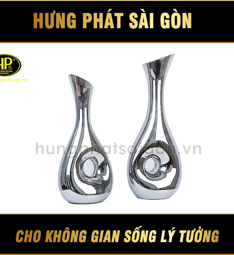 bình hoa bạc decor HG2355