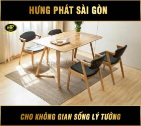 bộ bàn ghế ăn gỗ giá rẻ ĐG-05