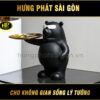 decor chú gấu cầm khay YH21-24