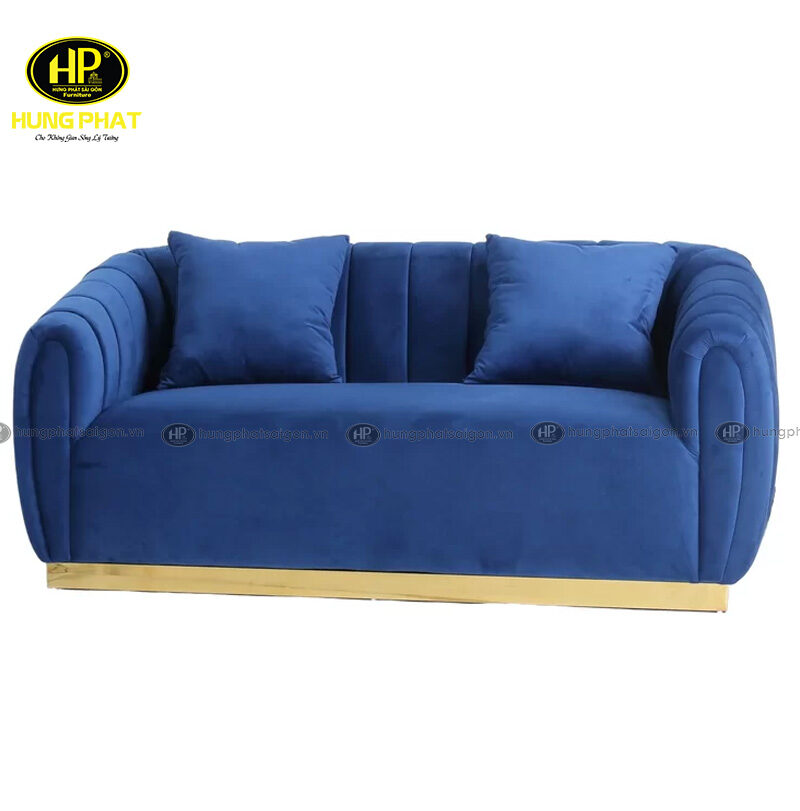 ghế sofa vải chân mạ vàng H-104