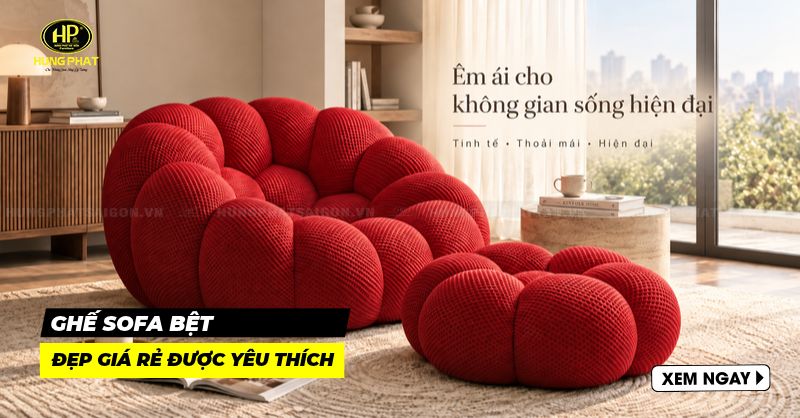 35 mẫu ghế sofa bệt đẹp giá rẻ được yêu thích nhất tại tpHCM