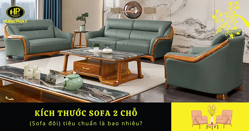 Kích thước sofa 2 chỗ