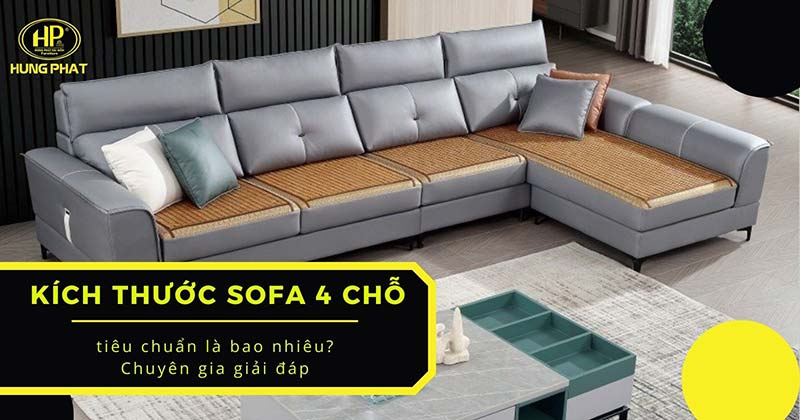 Kích thước sofa 4 chỗ