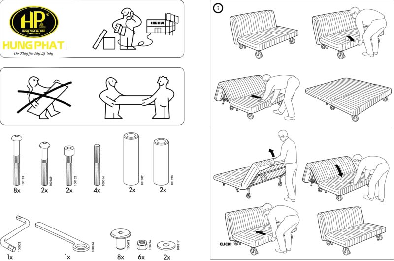 Lưu ý khi mở ghế sofa giường