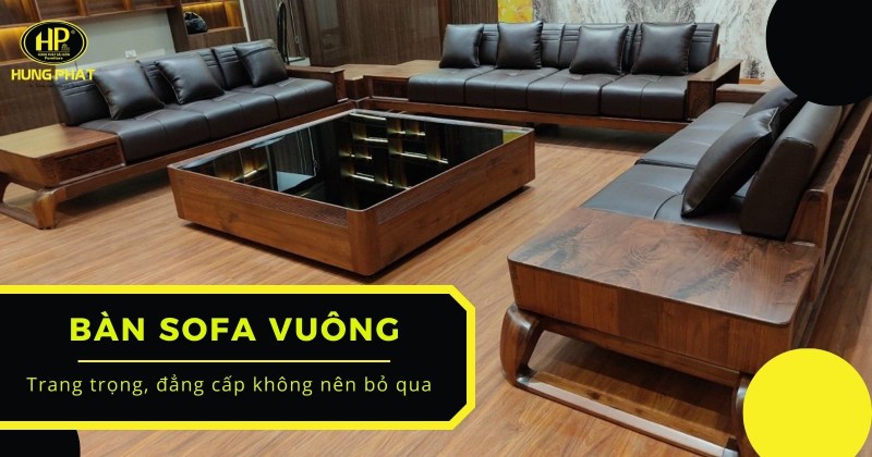 mẫu bàn sofa vuông