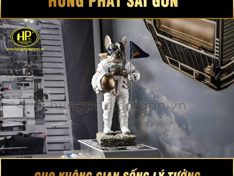 tượng trang trí chó phi hành gia NY9319400