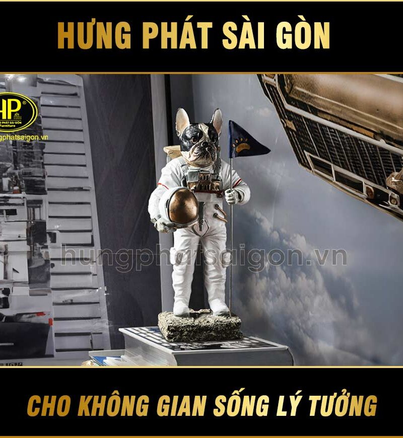 tượng trang trí chó phi hành gia NY9319400