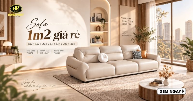 30 mẫu ghế sofa 1m2 mini giá rẻ tại tpHCM phù hợp mọi không gian