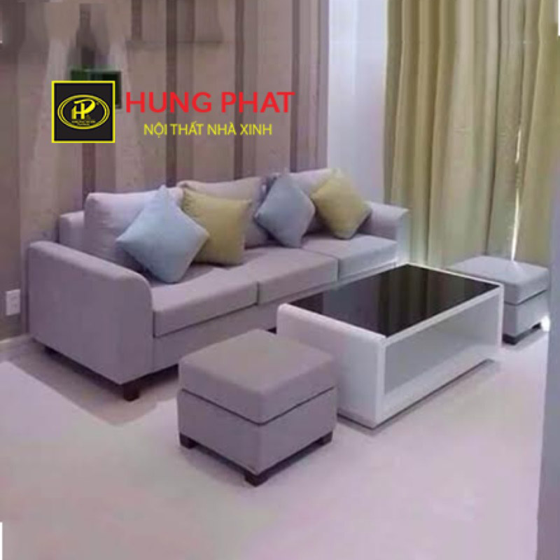 Sofa bằng vài thô cao cấp H-224